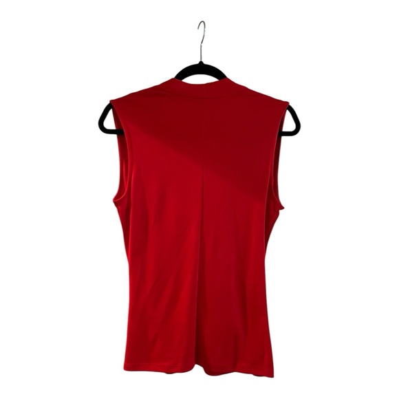 Banana Republic Red Wrap-Effect Top, Size Small S - Picture 2 of 3